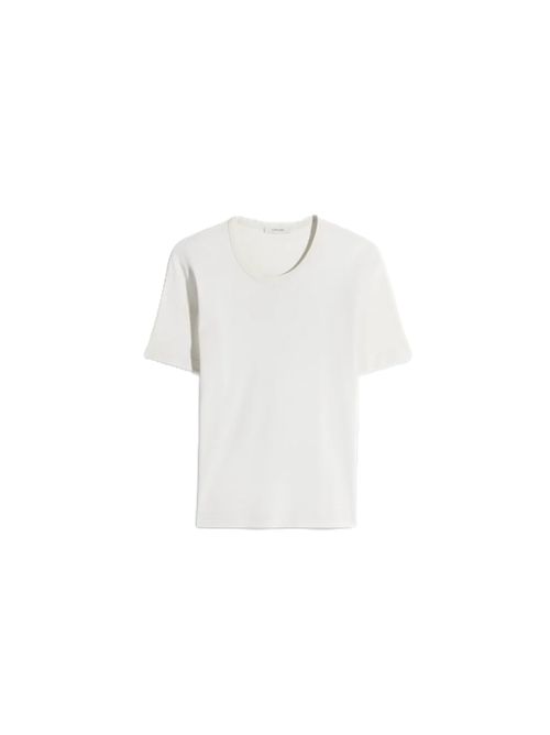 rib t-shirt a costine in jersey Lemaire Lemaire | TS0002 LJ1016WH048 LIGHT CREAM